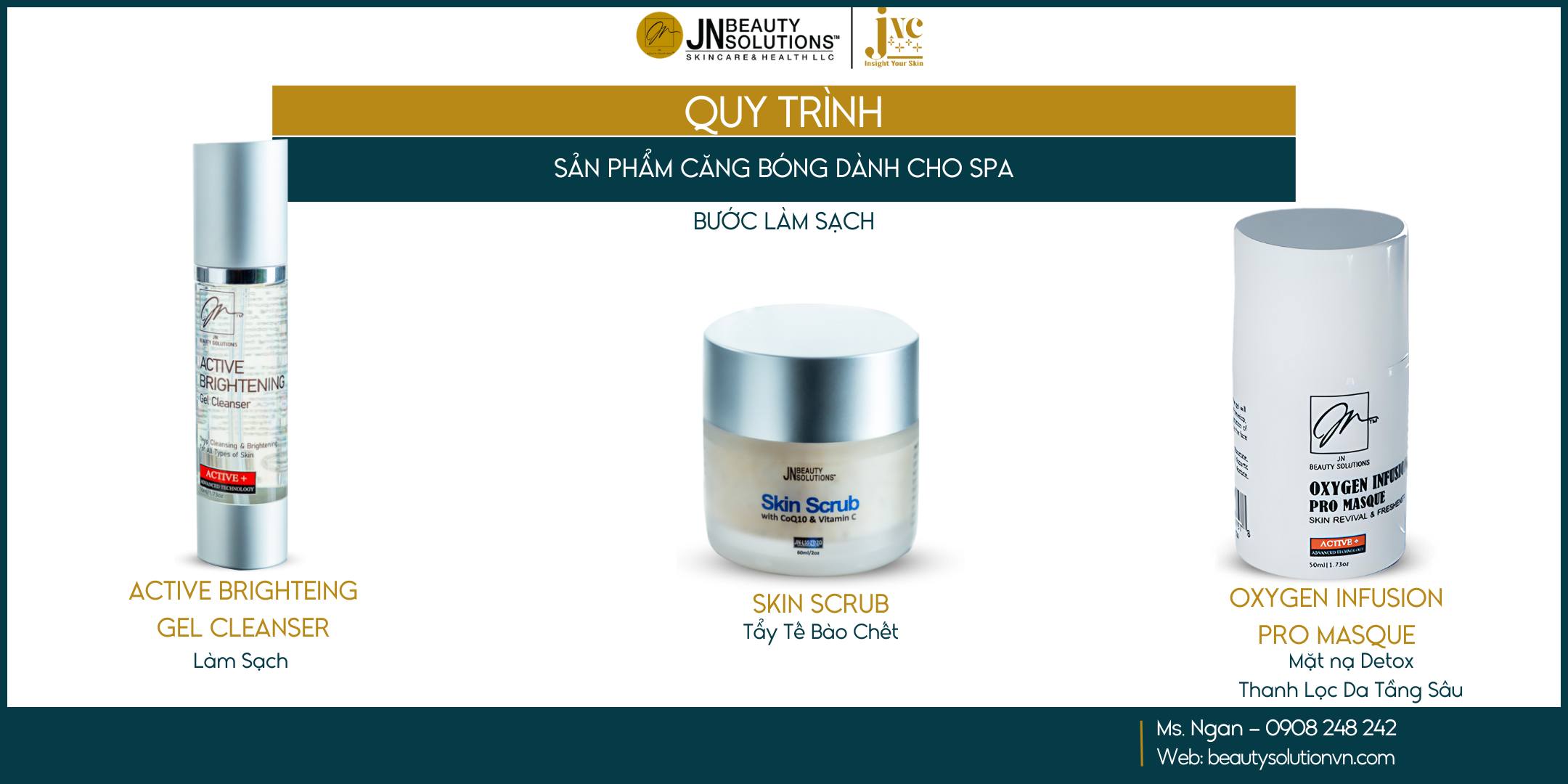 Quy Trình Sản Phẩm Cho Da Căng Bóng Dành Cho Spa: Bí Quyết Đẳng Cấp Từ JNC