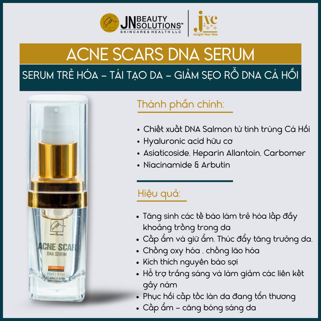 TỰ TIN KHOE LÀN DA HOÀN HẢO VỚI ACNE SCAR DNA – XÓA TAN SẸO RỖ VÀ THU NHỎ LỖ CHÂN LÔNG