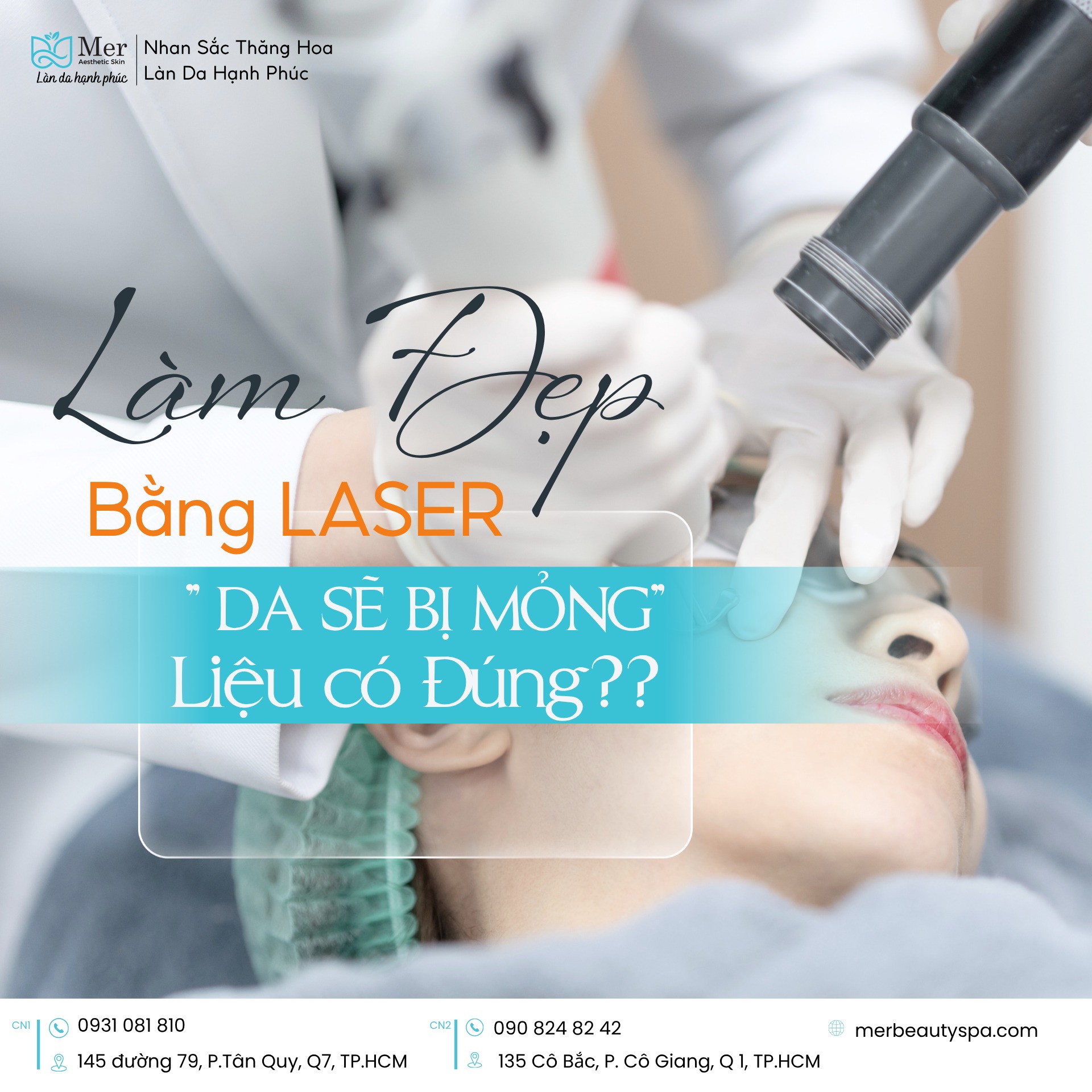 Làm đẹp bằng laser có làm mỏng da không? Sự thật về tái tạo da bằng Laser.