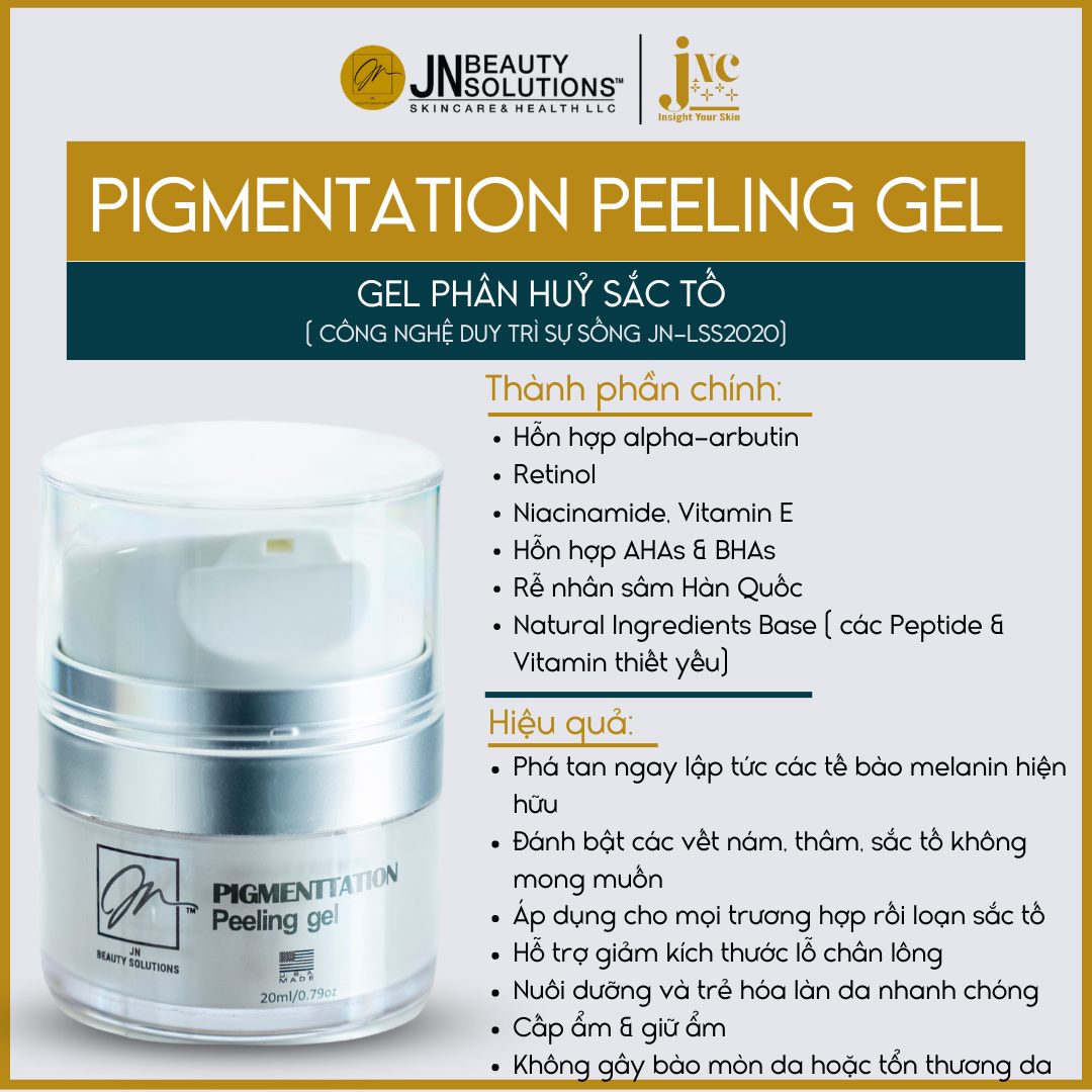 ĐÁNH BAY NÁM CHÂN SÂU HIỆU QUÁ VỚI PIGMENTATION PEELING GEL